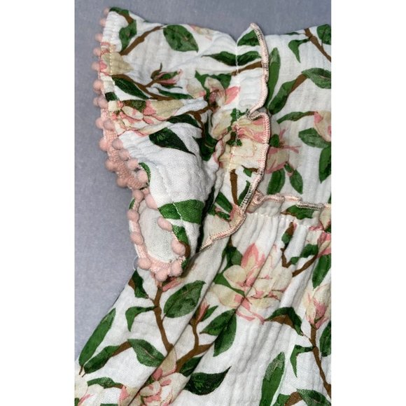 Mud Pie Magnolia Dress gauze pink flower 3T NWT - Picture 4 of 5